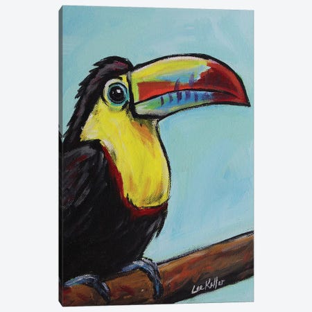 Toucan Canvas Print #HHS228} by Hippie Hound Studios Canvas Art