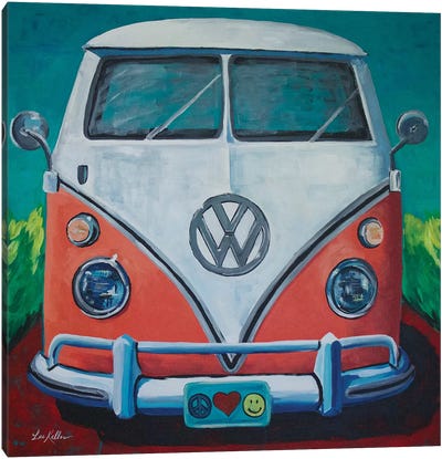 Volkswagen Van Bohemian Dream Canvas Art Print - Hippie Hound Studios