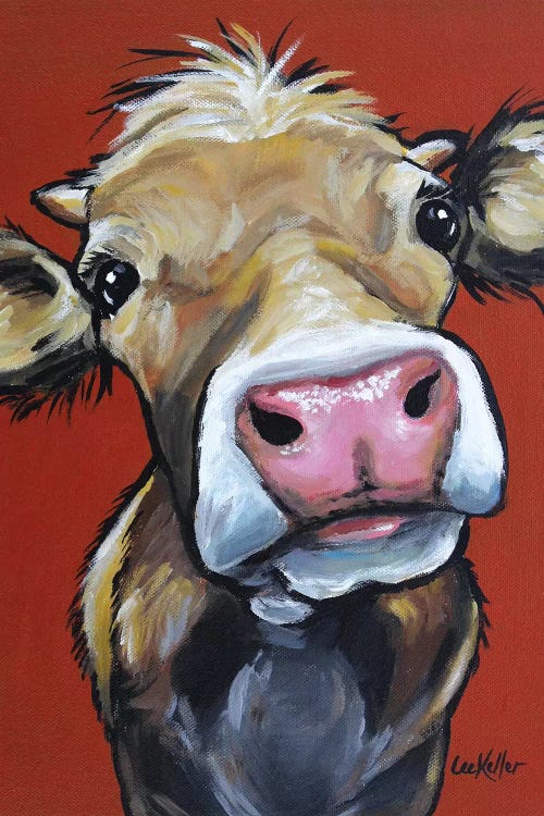 Cow - Hazel Canvas Print by Hippie Hound Studios | iCanvas