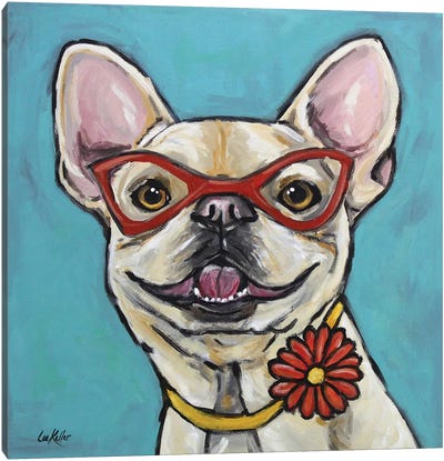 Frenchie - Gigi Canvas Art Print - French Bulldog Art