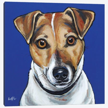 Jack Russell - Buster Canvas Print #HHS256} by Hippie Hound Studios Canvas Artwork