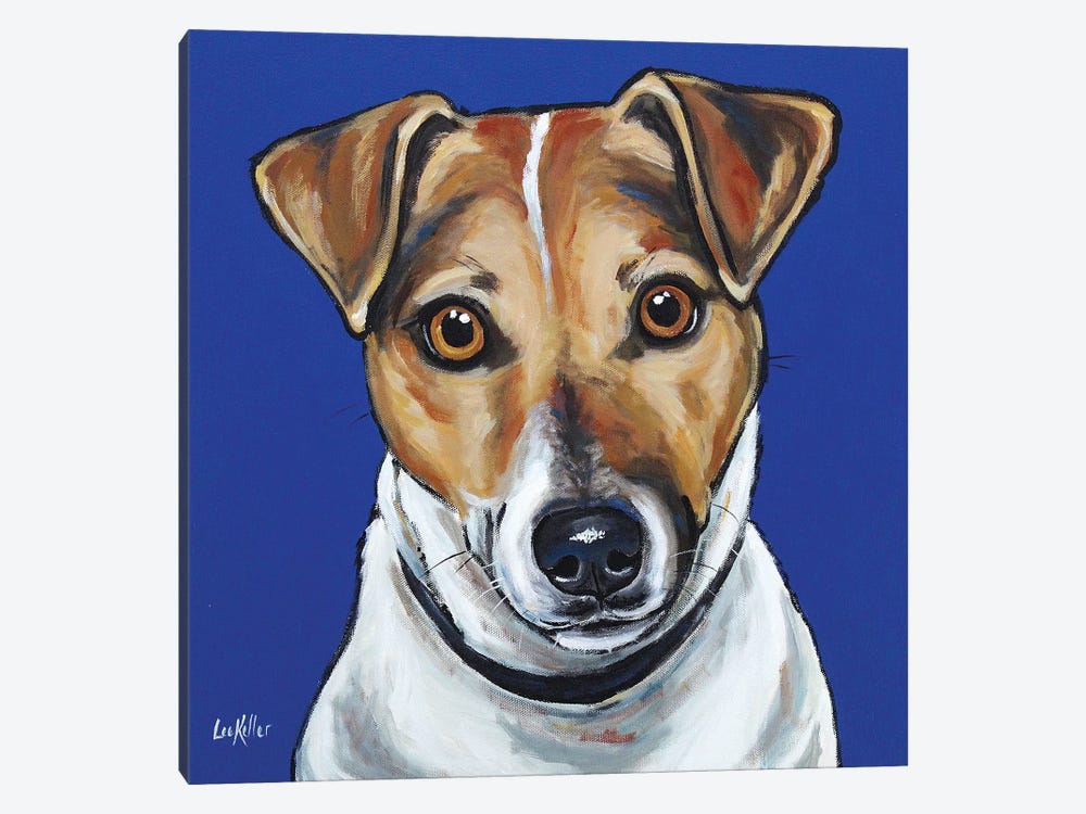 Jack Russell - Buster by Hippie Hound Studios 1-piece Canvas Art Print