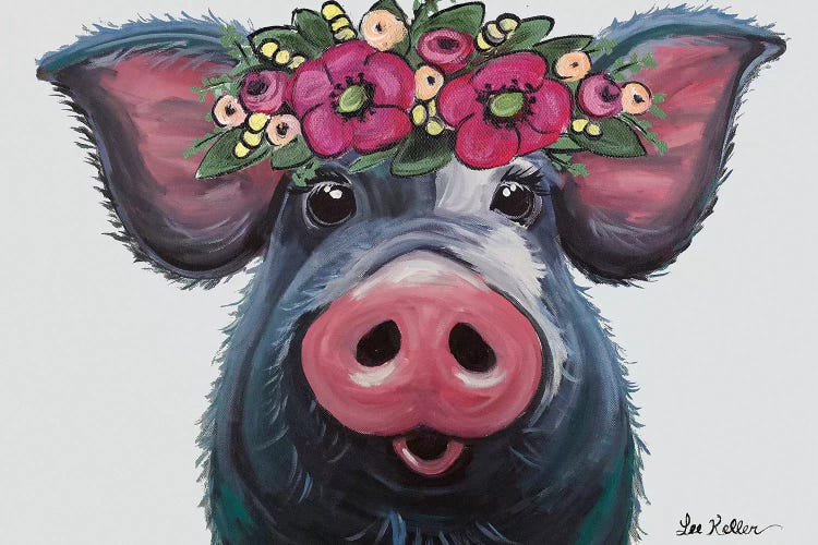 Pig - Lulu With Flower Crown