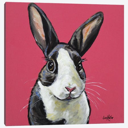 Rabbit - Gigi Canvas Print #HHS260} by Hippie Hound Studios Canvas Art