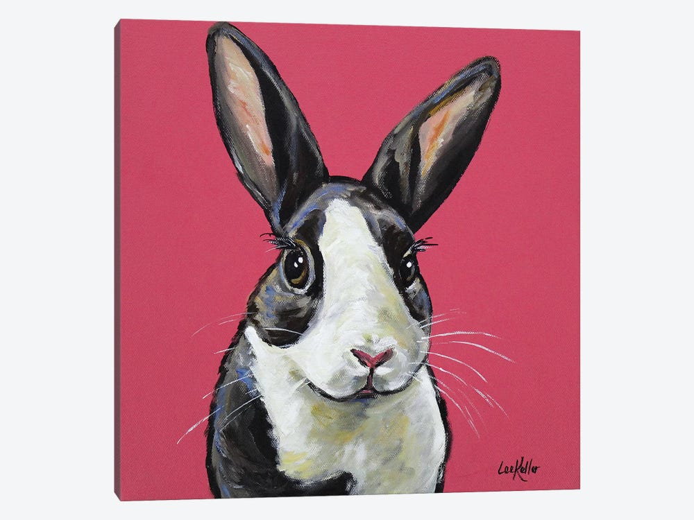Rabbit - Gigi by Hippie Hound Studios 1-piece Canvas Wall Art