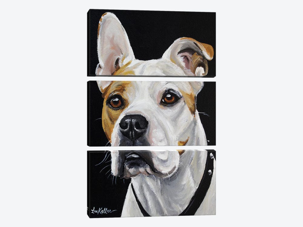 American Bulldog by Hippie Hound Studios 3-piece Canvas Print