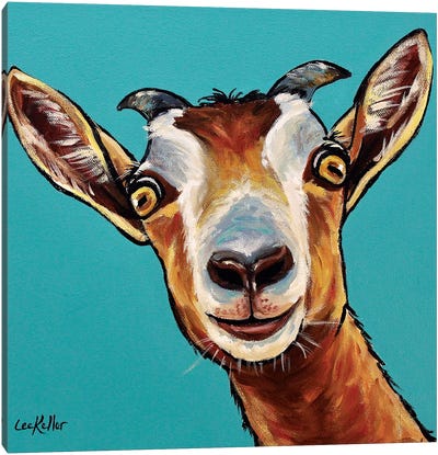 Goat Painting Dub Canvas Art Print - Goat Art