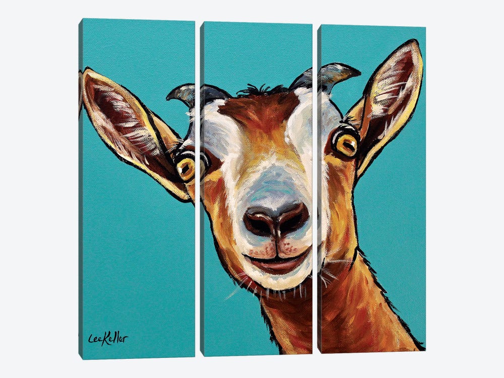 Goat Painting Dub by Hippie Hound Studios 3-piece Canvas Art