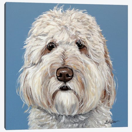 Emmitt The Goldendoodle Canvas Print #HHS287} by Hippie Hound Studios Canvas Print