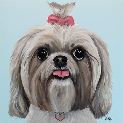 Bella The Shih Tzu II by Hippie Hound Studios canvas print