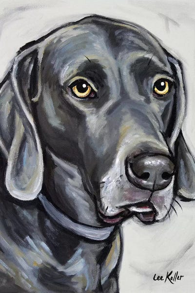 Weimaraners: Weimeraner by Hippie Hound Studios