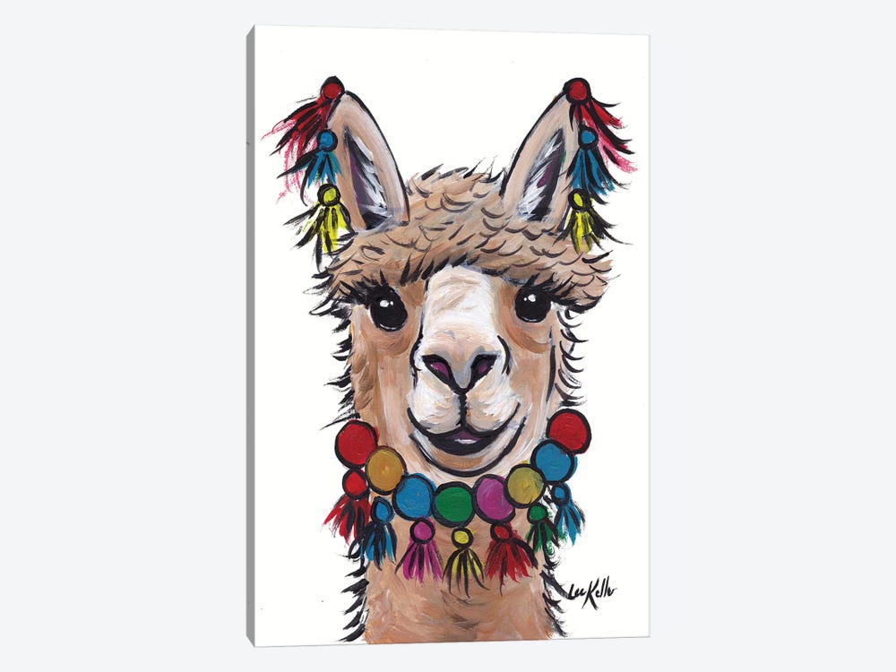 Alpaca With Tassels by Hippie Hound Studios 1-piece Canvas Art Print