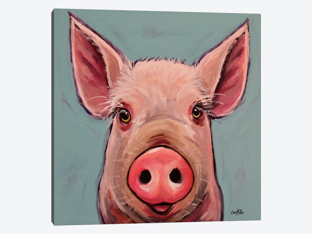 Reuben The Pig by Hippie Hound Studios 1-piece Art Print