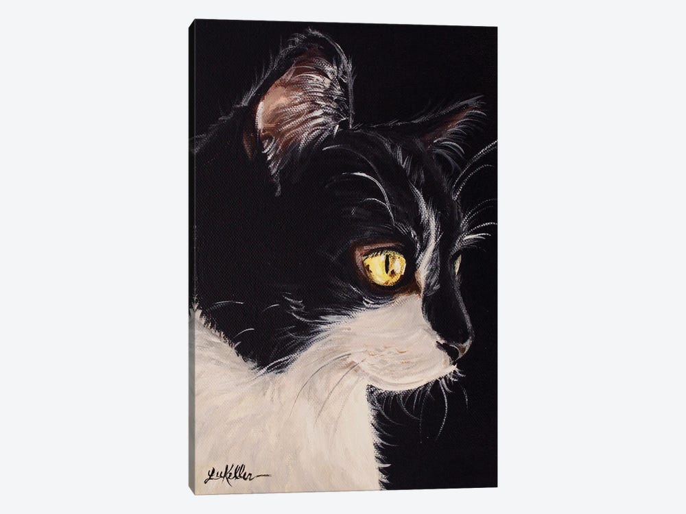 Tuxedo Cat by Hippie Hound Studios 1-piece Canvas Artwork