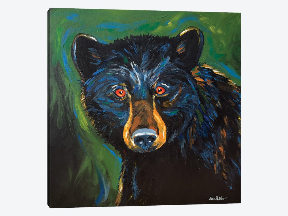 Bear Painting Best by Hippie Hound Studios 1-piece Canvas Wall Art