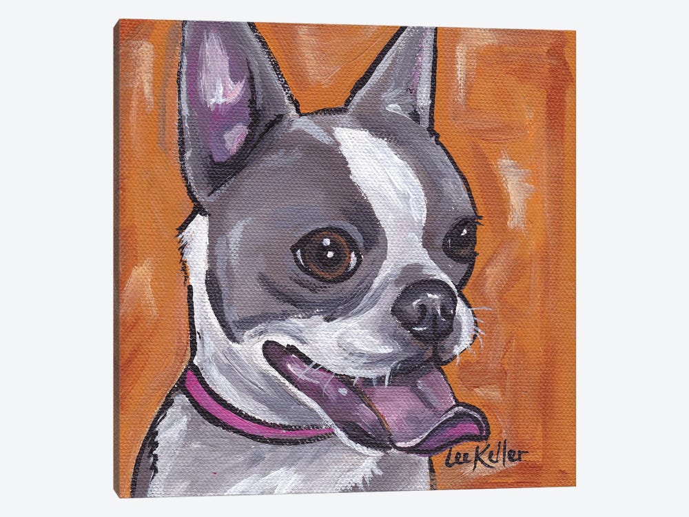 Frenchie (French Bulldog) by Hippie Hound Studios 1-piece Canvas Art
