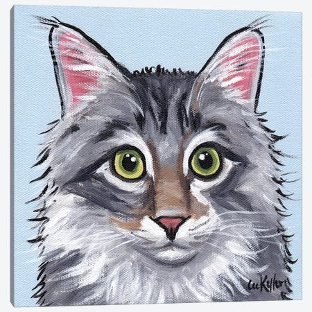 Cat Dash Canvas Print #HHS363} by Hippie Hound Studios Canvas Art Print