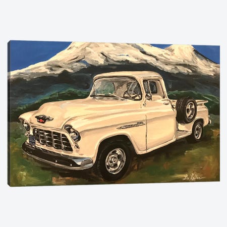 Chevy Truck 3200 I Canvas Print #HHS368} by Hippie Hound Studios Canvas Art Print