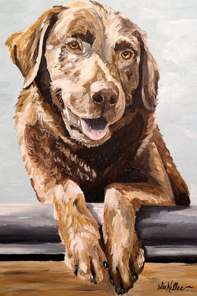 Hippie Hound Studios: Chocolate Lab Betsy by Hippie Hound Studios