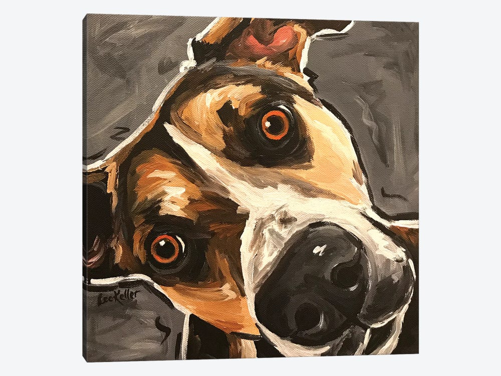 Close Up Dog by Hippie Hound Studios 1-piece Canvas Art Print