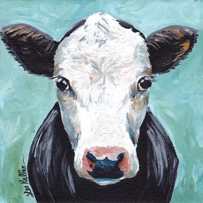 Clyde Cow Painting II by Hippie Hound Studios canvas print