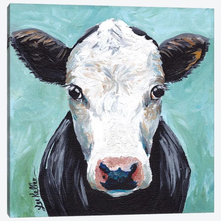 Clyde Cow Painting II Canvas Print #HHS381} by Hippie Hound Studios Canvas Art Print