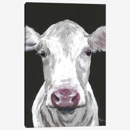 Cow Mabel Canvas Print #HHS387} by Hippie Hound Studios Canvas Wall Art