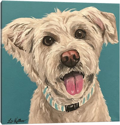George Wheaten Terrier Canvas Art Print - Hippie Hound Studios