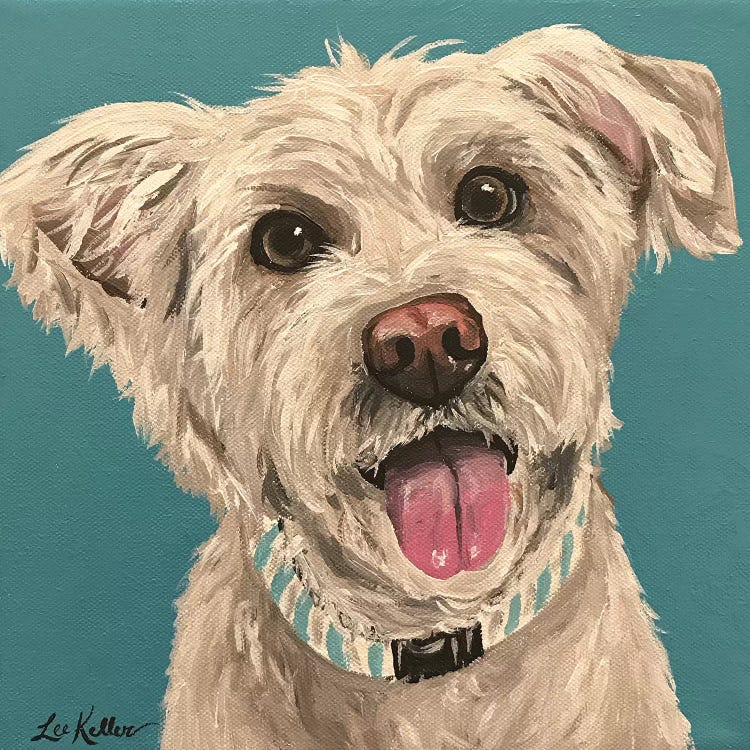 George Wheaten Terrier by Hippie Hound Studios wall art