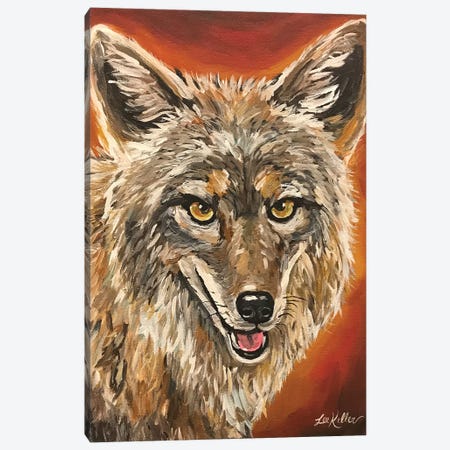 Coyote Painting Canvas Print #HHS395} by Hippie Hound Studios Canvas Print