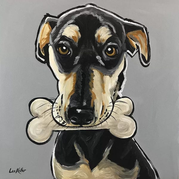 Dachshunds: Dog With Bone by Hippie Hound Studios