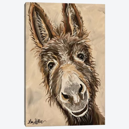 Donkey Canvas Print #HHS400} by Hippie Hound Studios Canvas Art