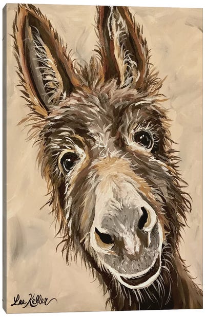 Donkey Canvas Art Print