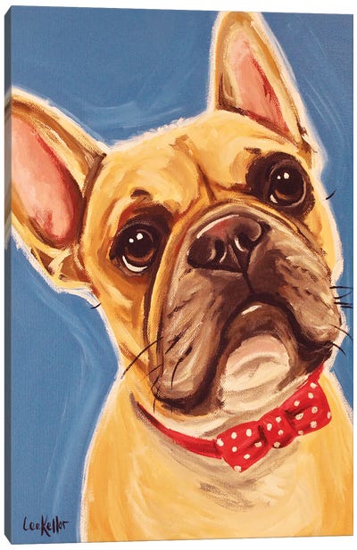 Frenchie Henry Canvas Art Print - French Bulldog Art