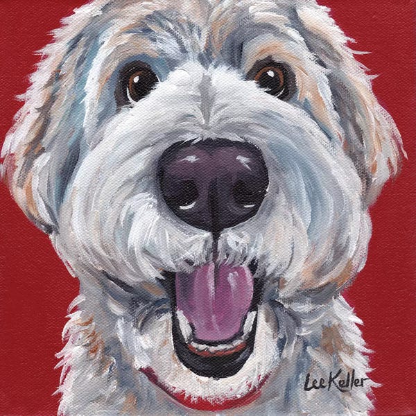 Goldendoodles: Golden Doodle by Hippie Hound Studios