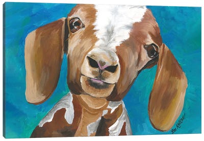 Goat Millie Canvas Art Print - Hippie Hound Studios