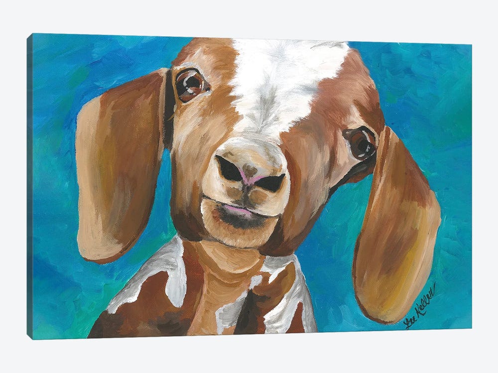 Goat Millie by Hippie Hound Studios 1-piece Canvas Wall Art