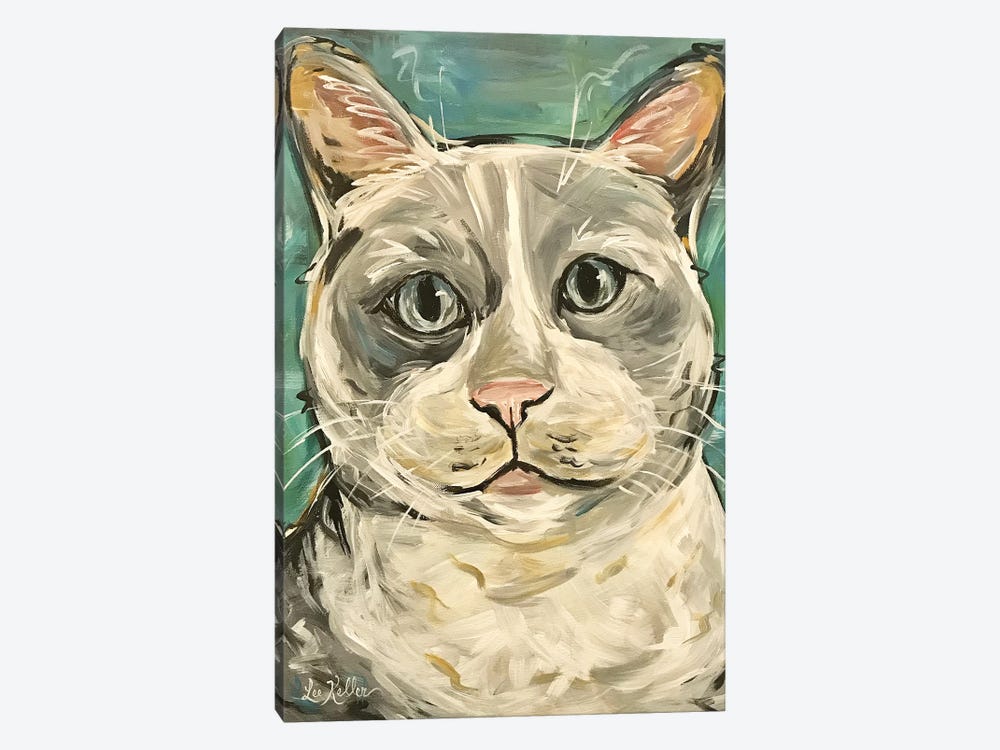 Gray Tabby Cat by Hippie Hound Studios 1-piece Canvas Artwork