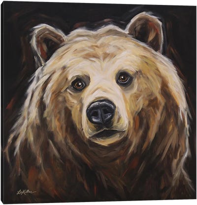 Grizzly Bear 'Honey' Canvas Art Print - Grizzly Bear Art