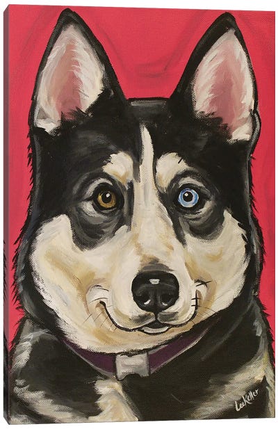 Husky Kara Canvas Art Print - Siberian Husky Art