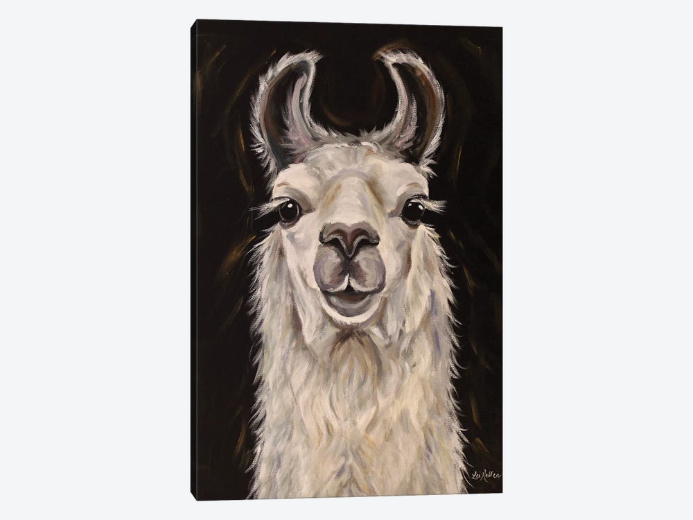 Llama Blanca by Hippie Hound Studios 1-piece Art Print
