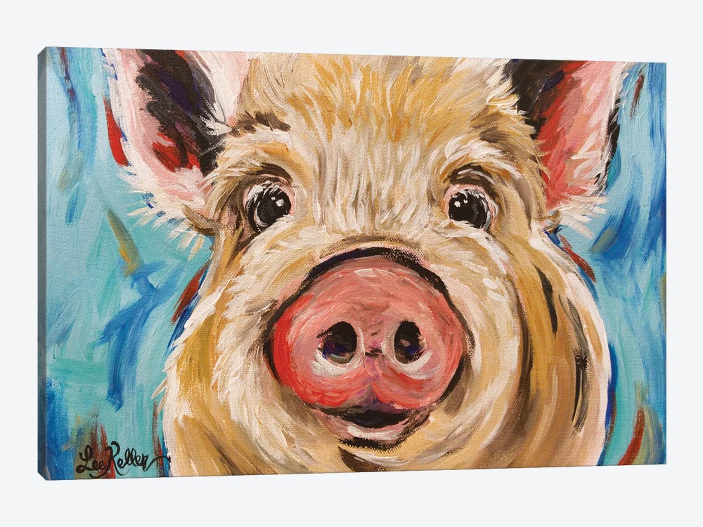 Octavia Pig by Hippie Hound Studios 1-piece Canvas Print