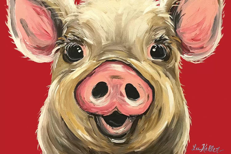 Pig Rosie On Red