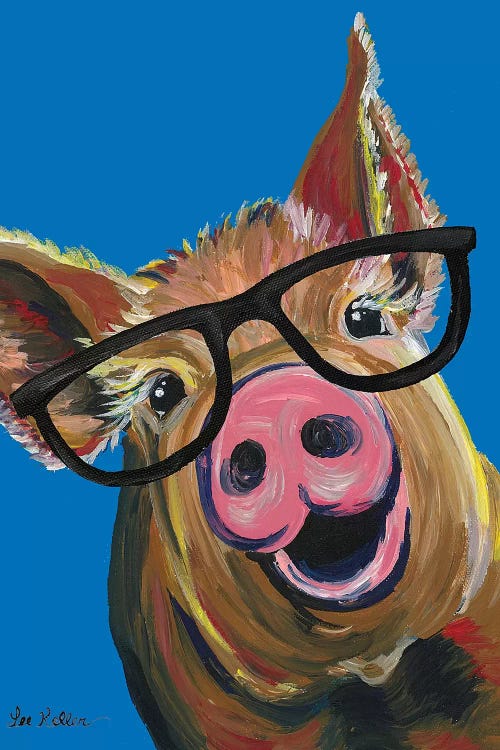 Pig Wilbur Glasses Blue