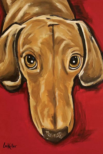 Dachshunds: Sammy Dachshund by Hippie Hound Studios