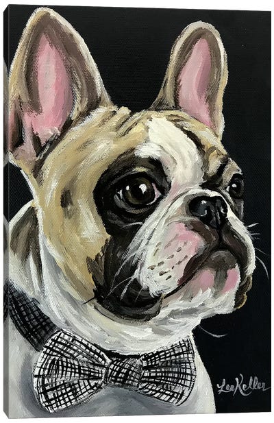 Spock French Bulldog Canvas Art Print - French Bulldog Art