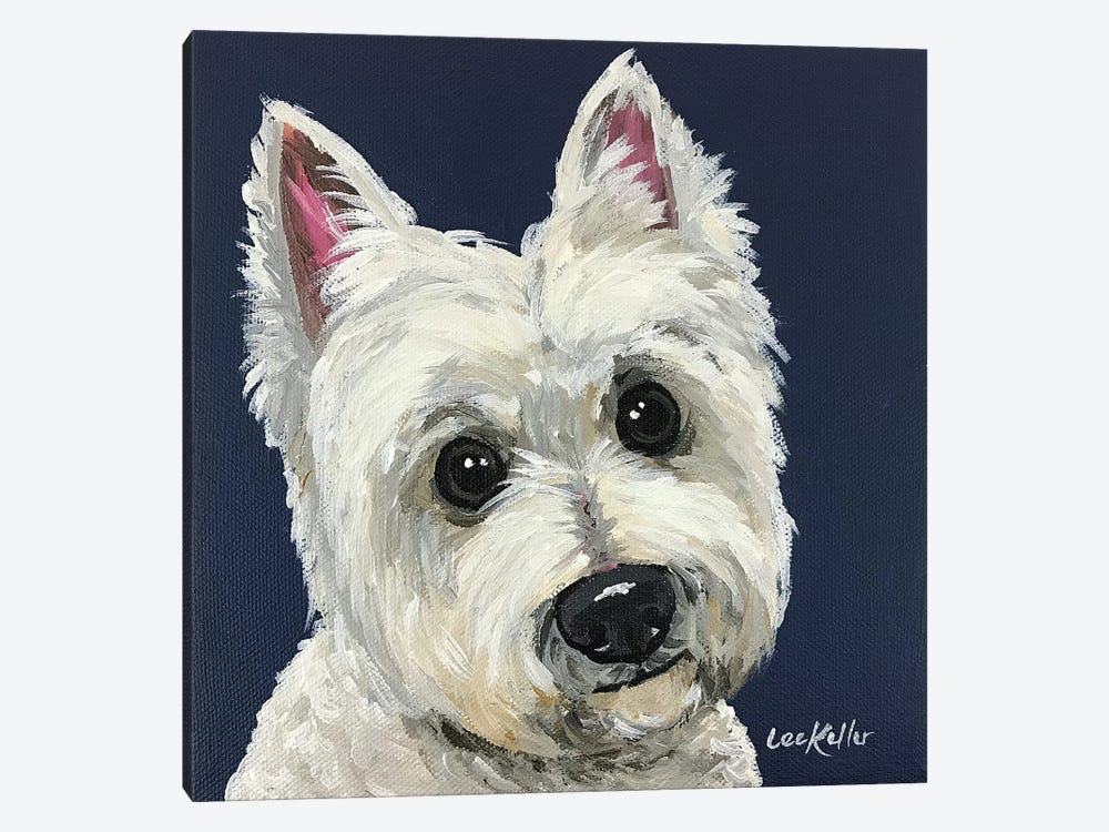 West Highland White Terrier I by Hippie Hound Studios 1-piece Canvas Wall Art