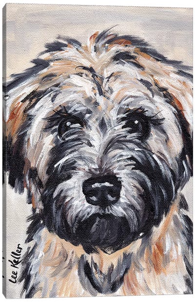Wheaten Terrier II Canvas Art Print - Hippie Hound Studios