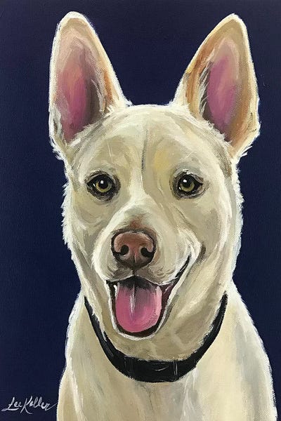 Hippie Hound Studios: White German Shepherd by Hippie Hound Studios