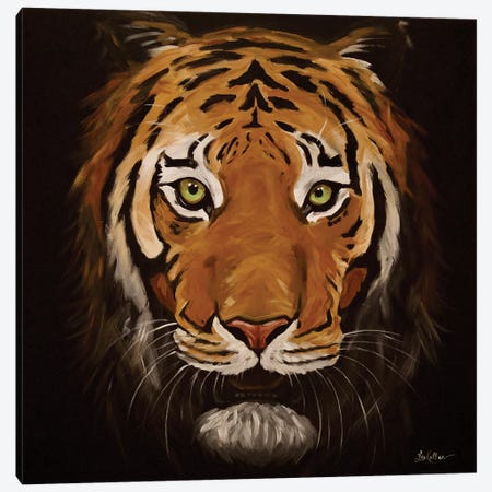 Asami The Tiger Canvas Print #HHS495} by Hippie Hound Studios Canvas Art
